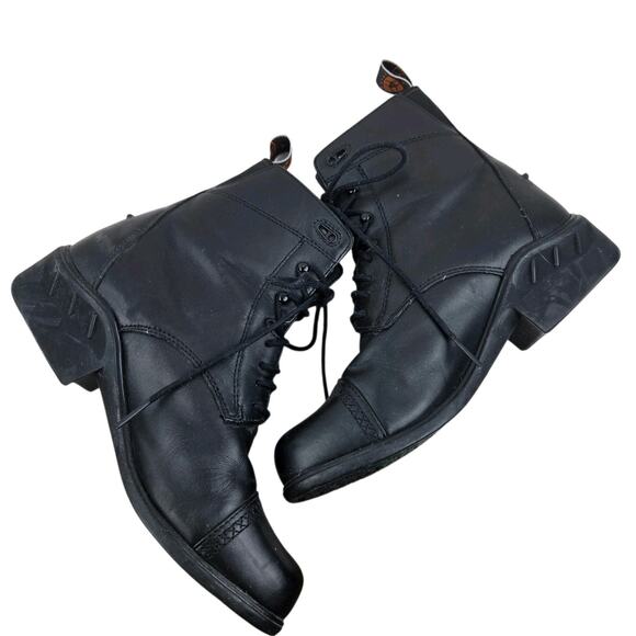 Ariat Scout Paddock Boots Womens 8 B Black Leather Outdoor Equestrian Gorpcore - Picture 9 of 12